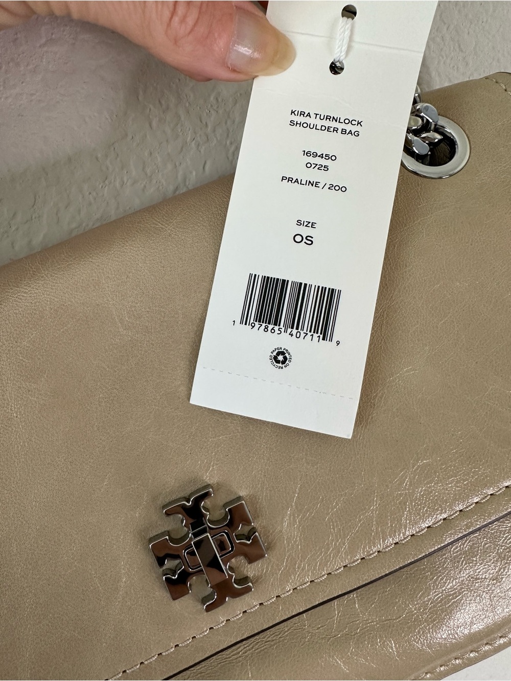 Tory Burch Kira turnlock shoulder Bag Purse NWT - Picture 2 of 8